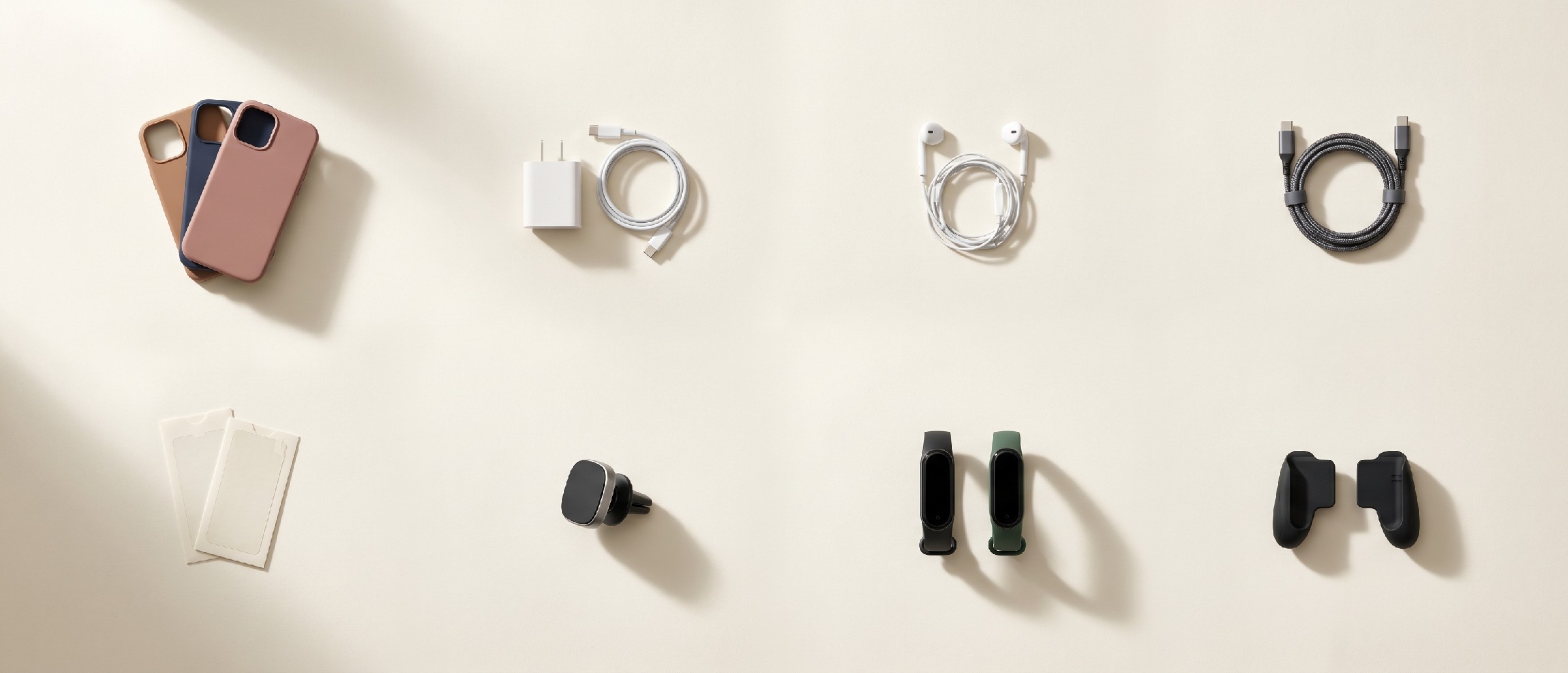 KOFF product catalog — cases, chargers, audio, cables, screen protectors, car mounts, wearables, gaming